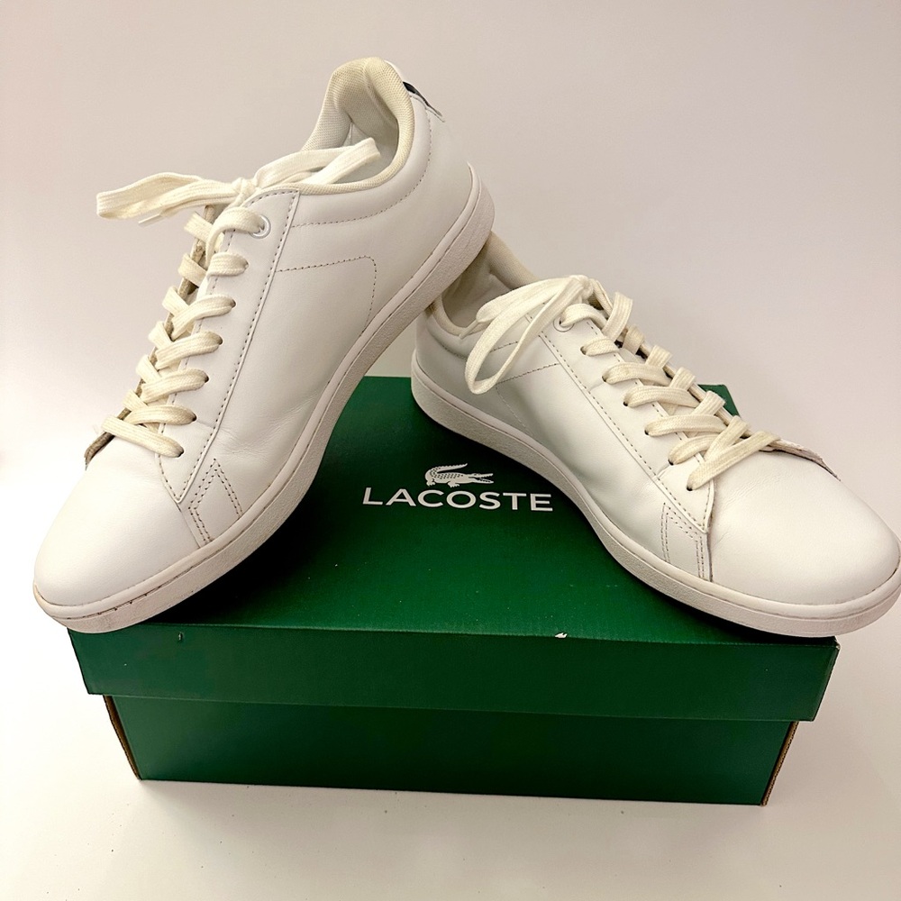 Lacoste Womens Carnaby Pro Leather Sneakers— Size 10
